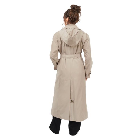 NEW London Fog Womens Maxi Trench Coat! 24W  Tan  Removable Lining  MISSING BELT - Picture 2 of 5